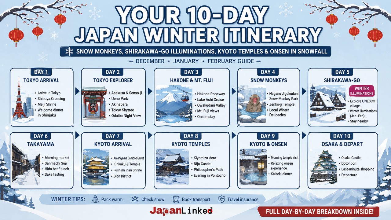 10 Days in Japan in Winter: Complete Itinerary for December, January & February
