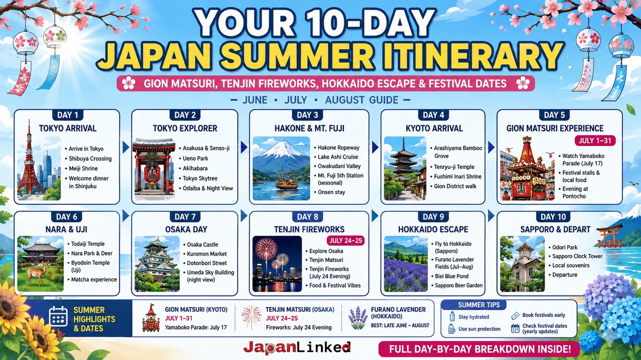 10 Days in Japan in Summer: The Festival-First Itinerary for June, July & August