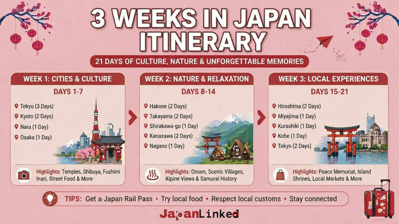 3 Weeks in Japan Itinerary