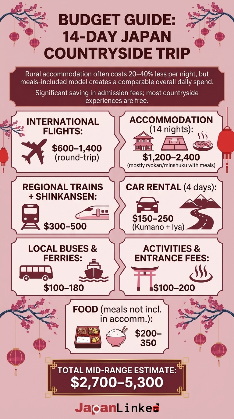 Budget Guide: 14-Day Japan Countryside Trip