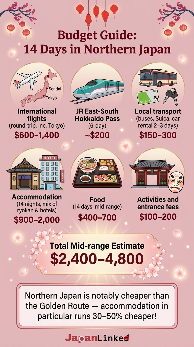 Budget Guide 14 Days in Northern Japan