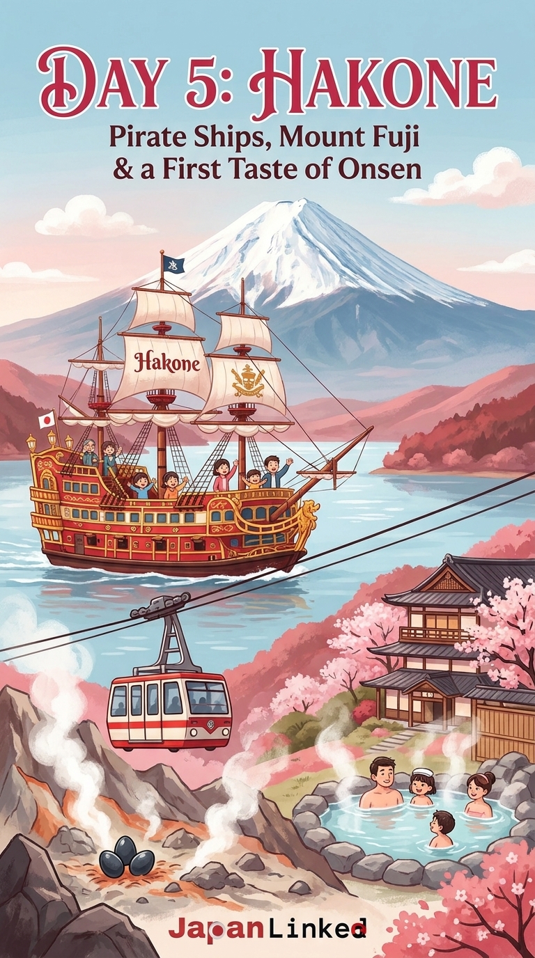 Day 5 Hakone - Pirate Ships, Mount Fuji & a First Taste of Onsen