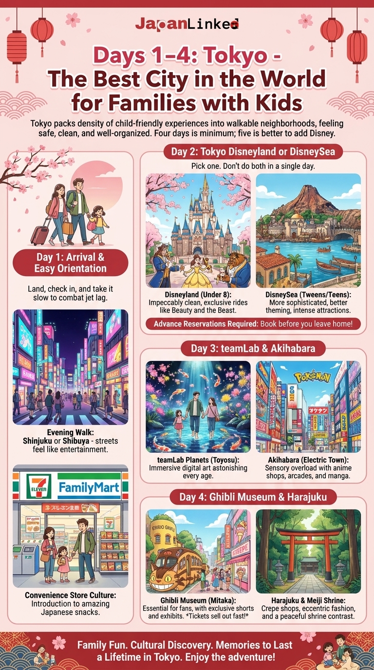 Days 1–4 Tokyo - The Best City in the World for Families with Kids