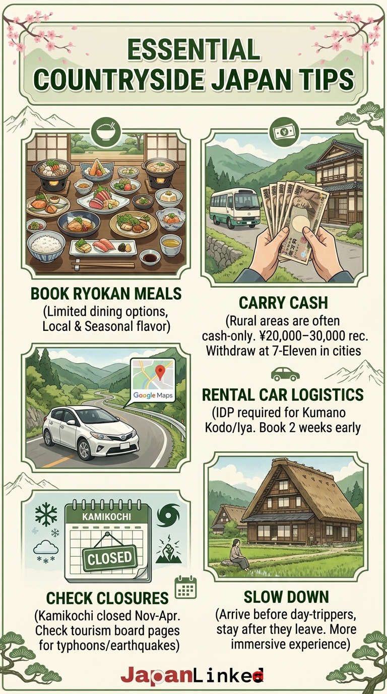 Essential Countryside Japan Tips