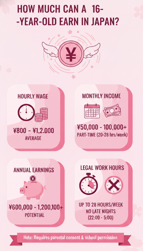 How Much Can a 16-Year-Old Earn in Japan?