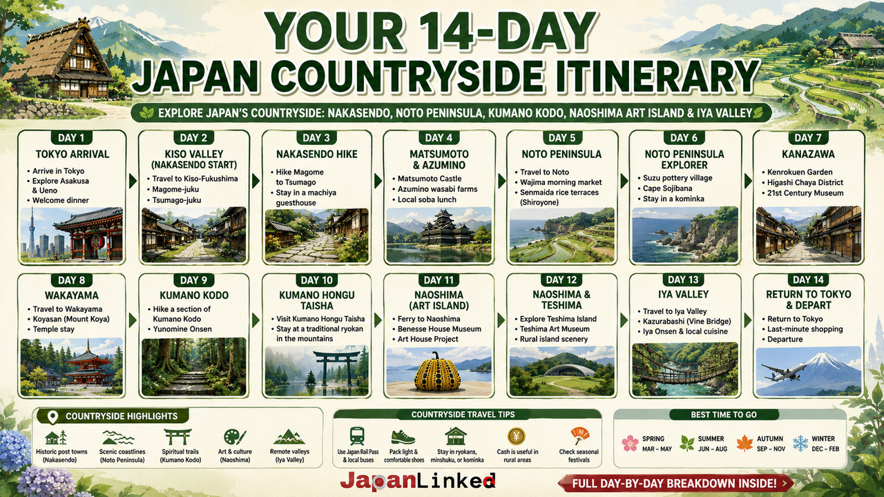 Japan Countryside Itinerary