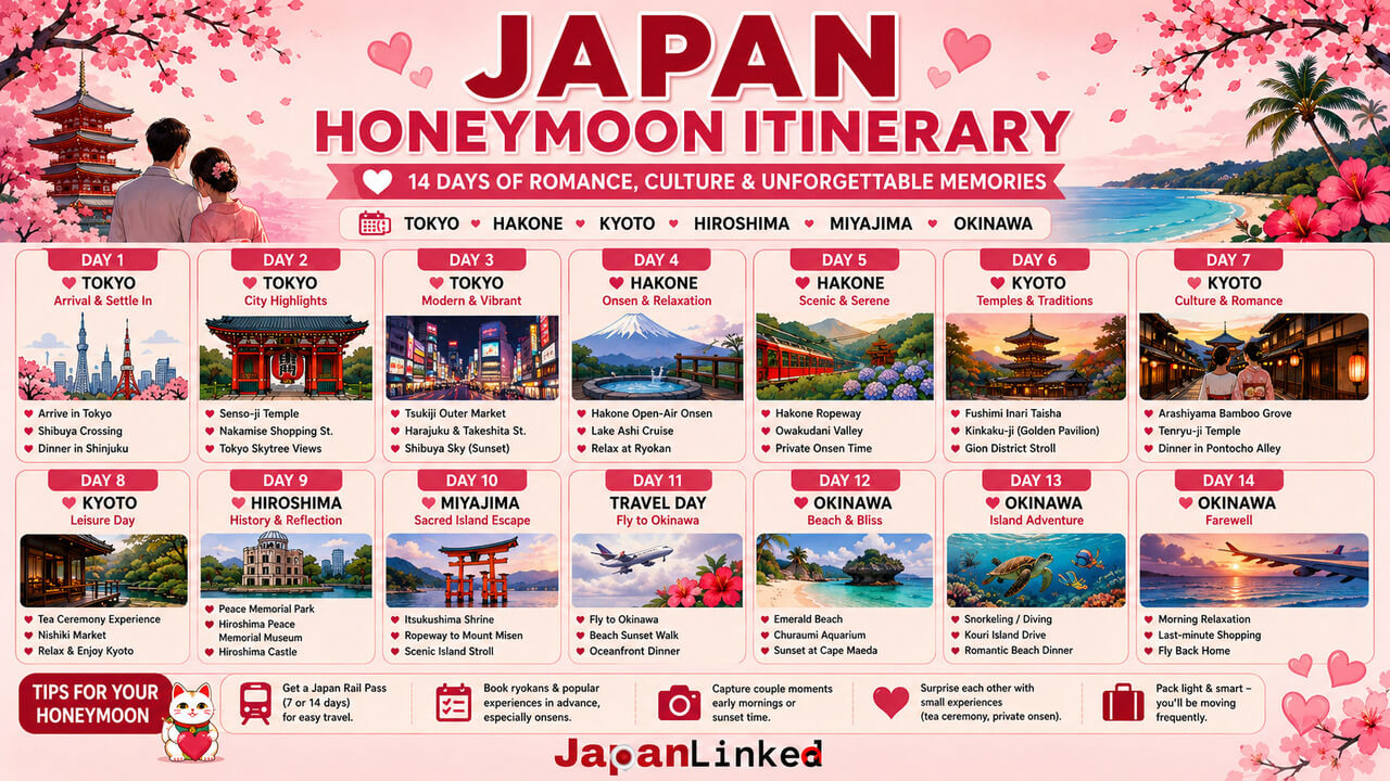 Japan Honeymoon Itinerary: A Romantic Guide for Couples