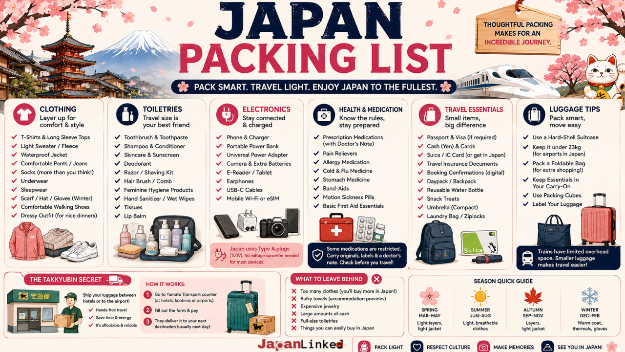 Japan Packing List What to Bring, What to Leave Behind, and What Nobody Warns You About