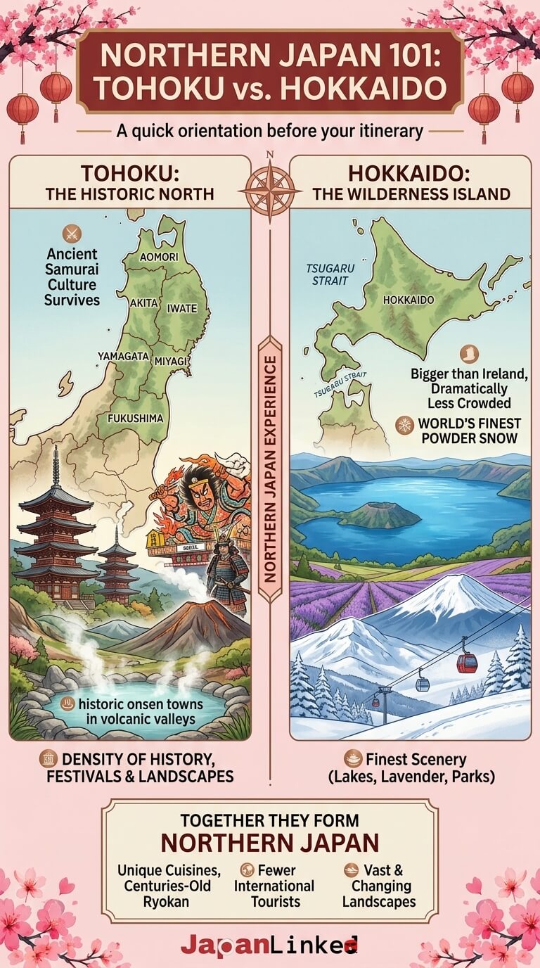 Northern Japan 101 Tohoku vs. Hokkaido