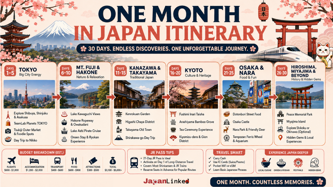 One Month In Japan Itinerary: 30 Days In Japan With Zero Regrets