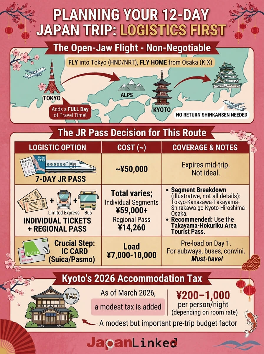 Planning Your 12-Day Japan Trip: Logistics First