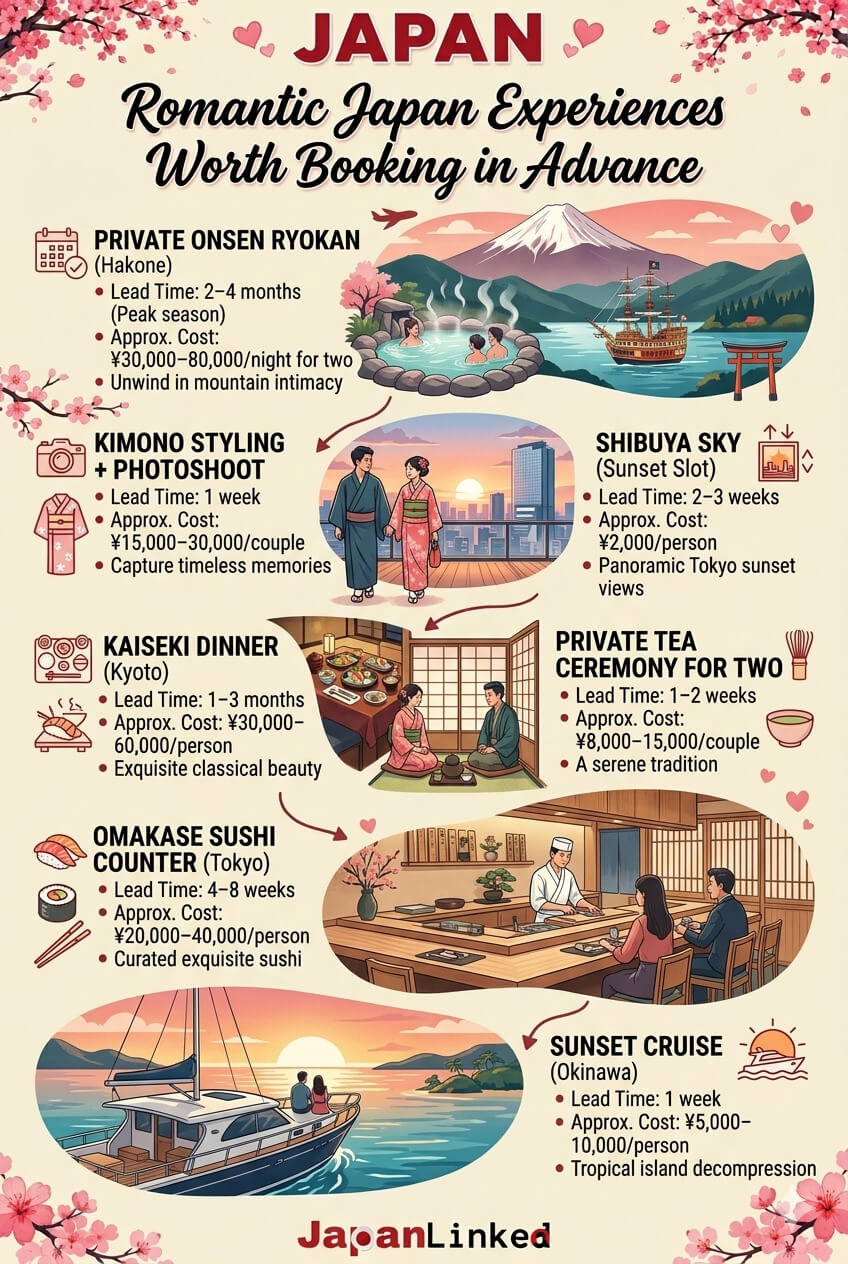 Romantic Japan Experiences Worth Booking in Advance