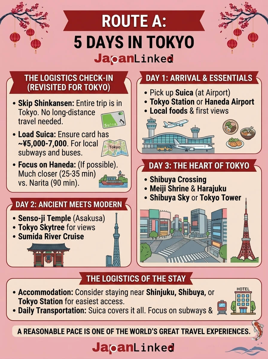 Route A: 5 Days in Tokyo