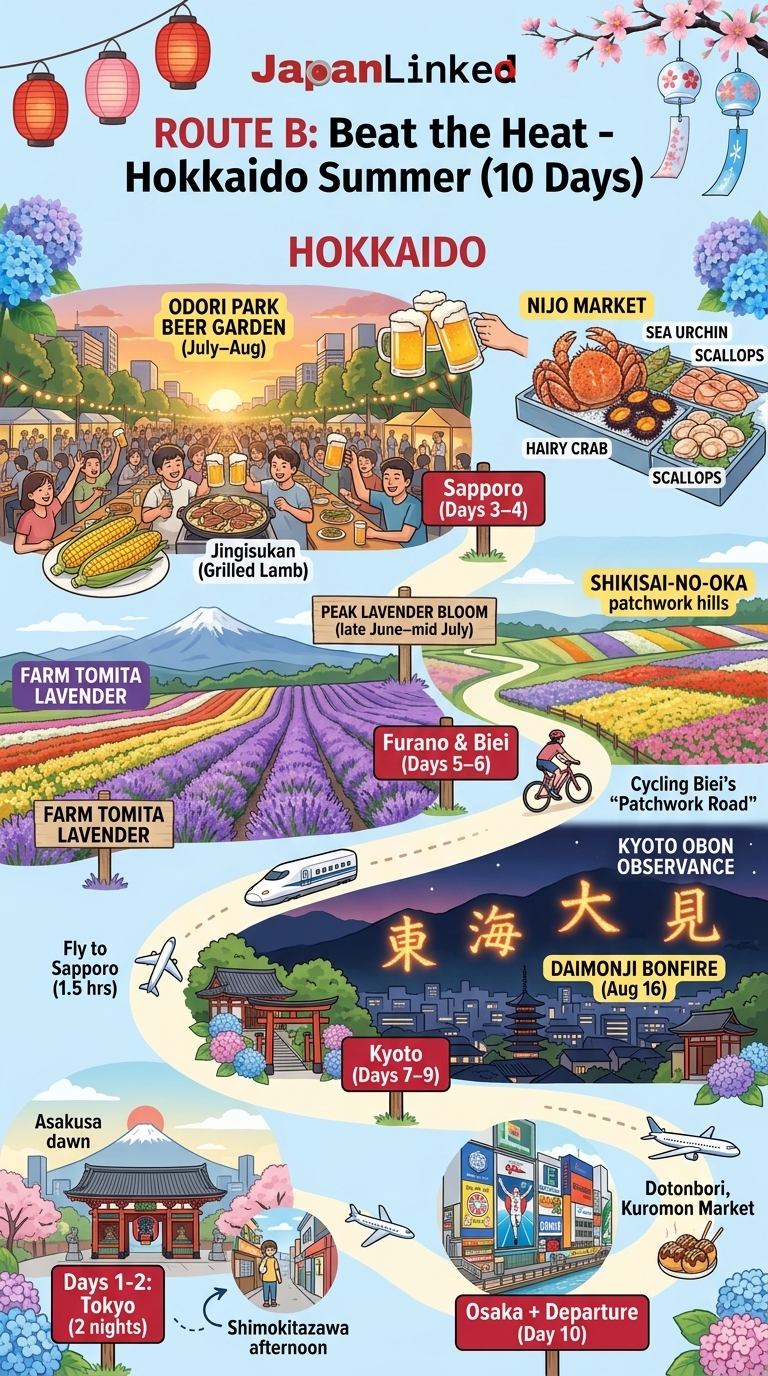 Route B Beat the Heat - Hokkaido Summer (10 Days)
