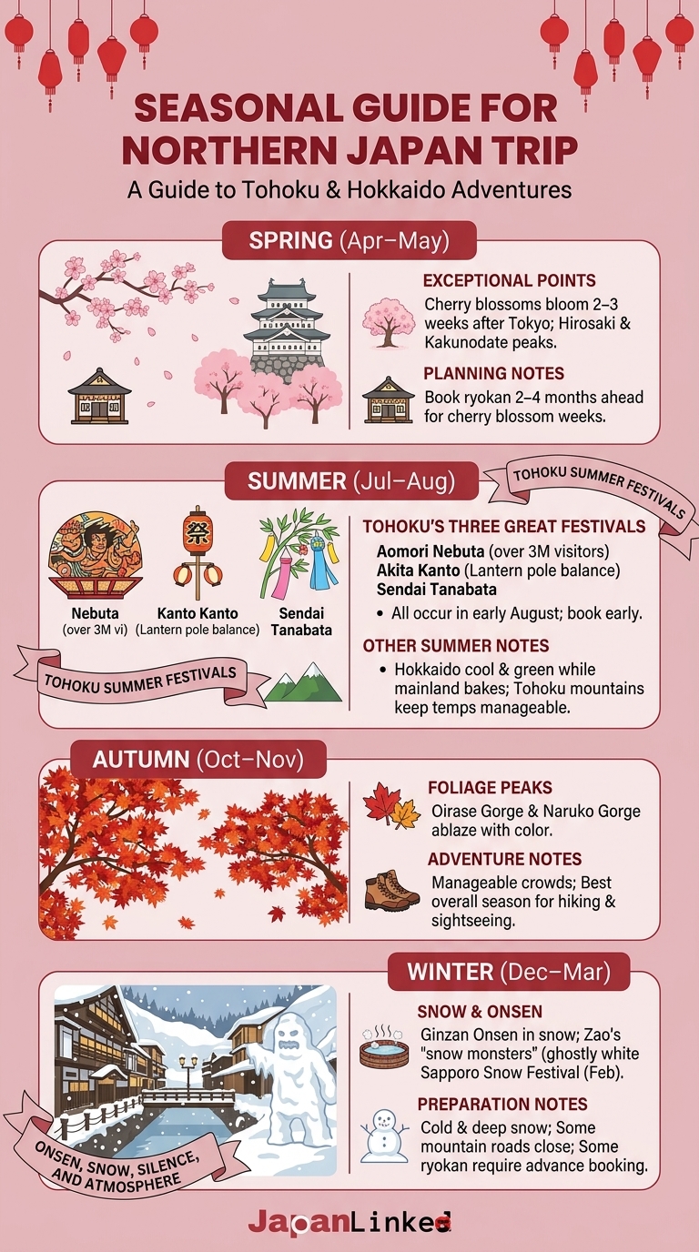 Seasonal Guide for a Northern Japan Trip