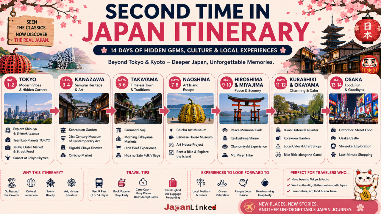 Second Time in Japan Itinerary