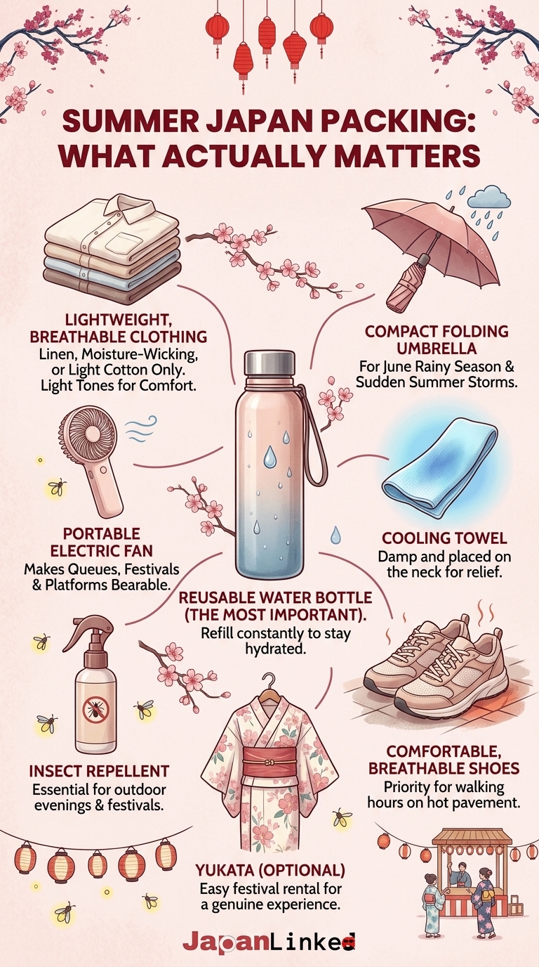 Summer Japan Packing: What Actually Matters
