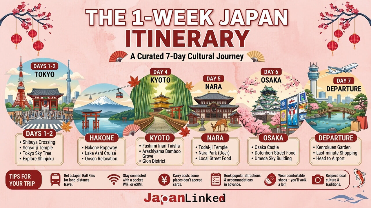 The 1-Week Japan Itinerary: Day by Day