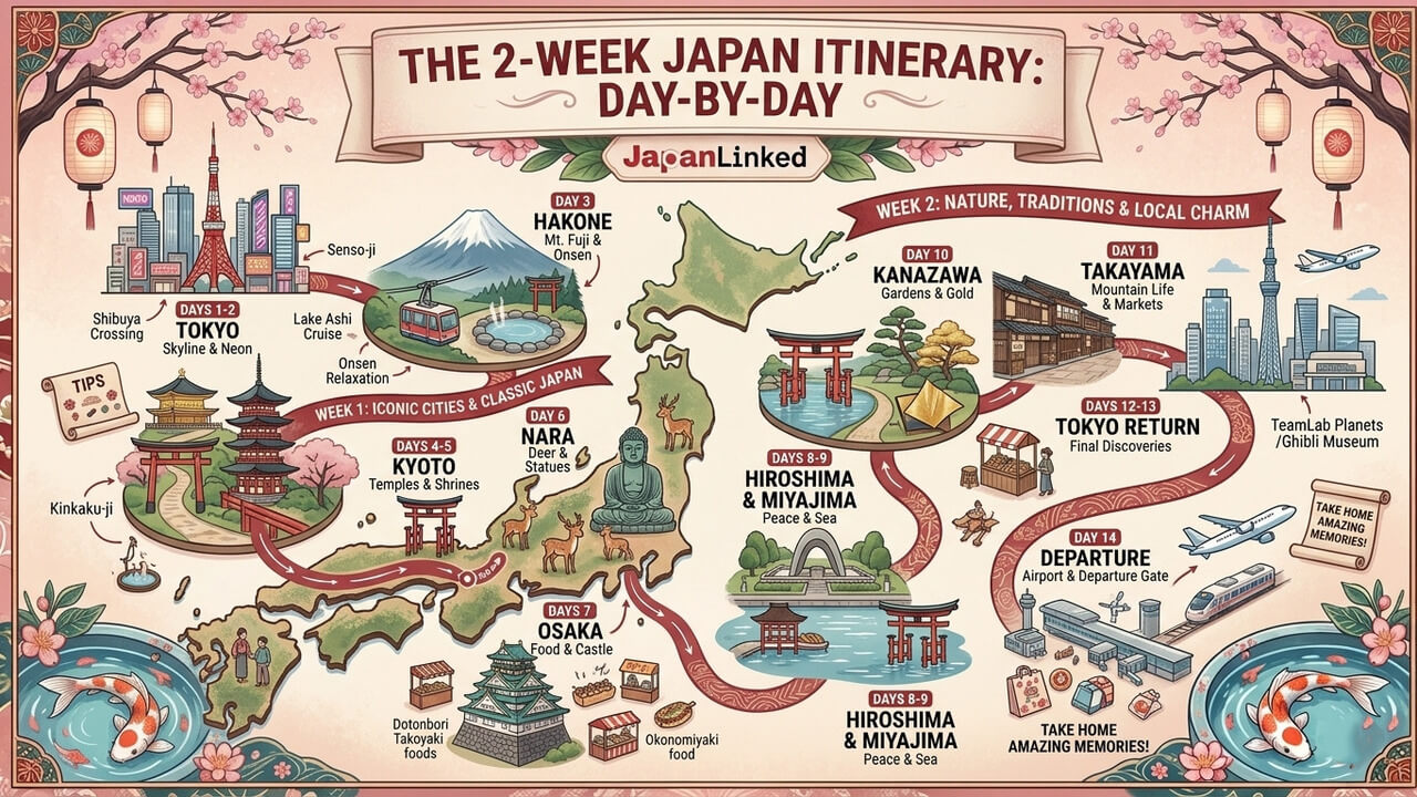 The 2-Week Japan Itinerary Day-by-Day
