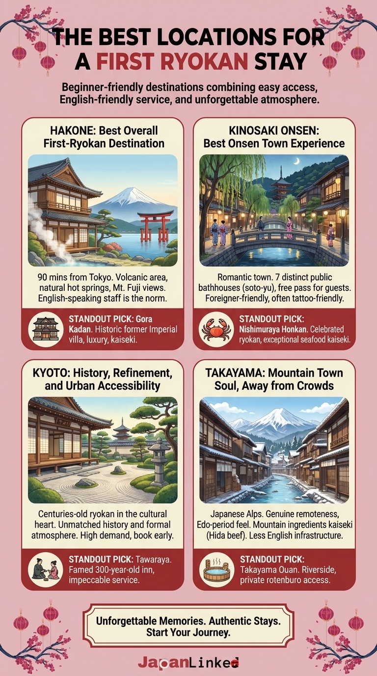 The Best Locations for a First Ryokan Stay