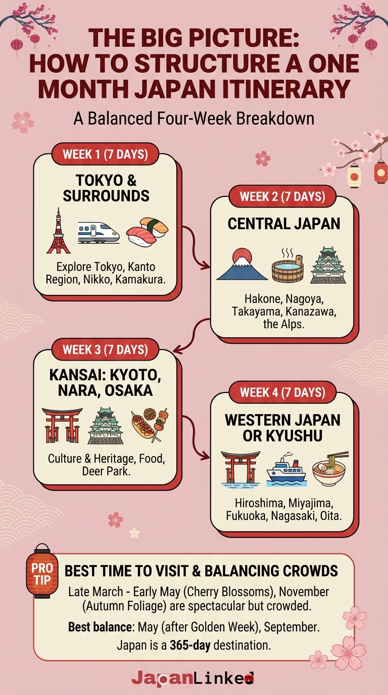 The Big Picture How to Structure a One Month Japan Itinerary