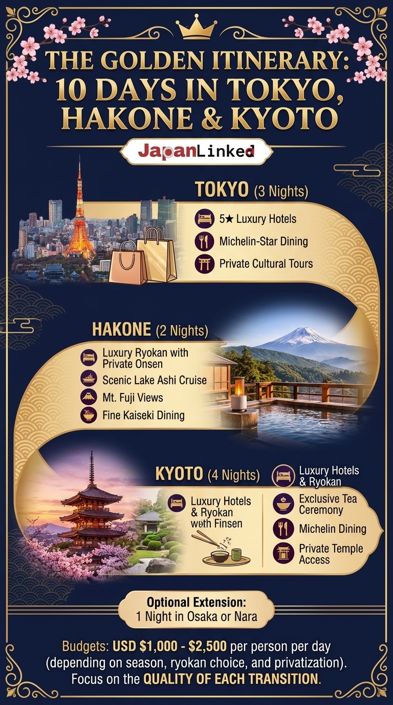 The Golden Itinerary: 10 Days in Tokyo, Hakone & Kyoto