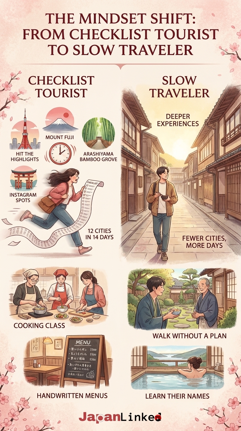 The Mindset Shift: From Checklist Tourist to Slow Traveler