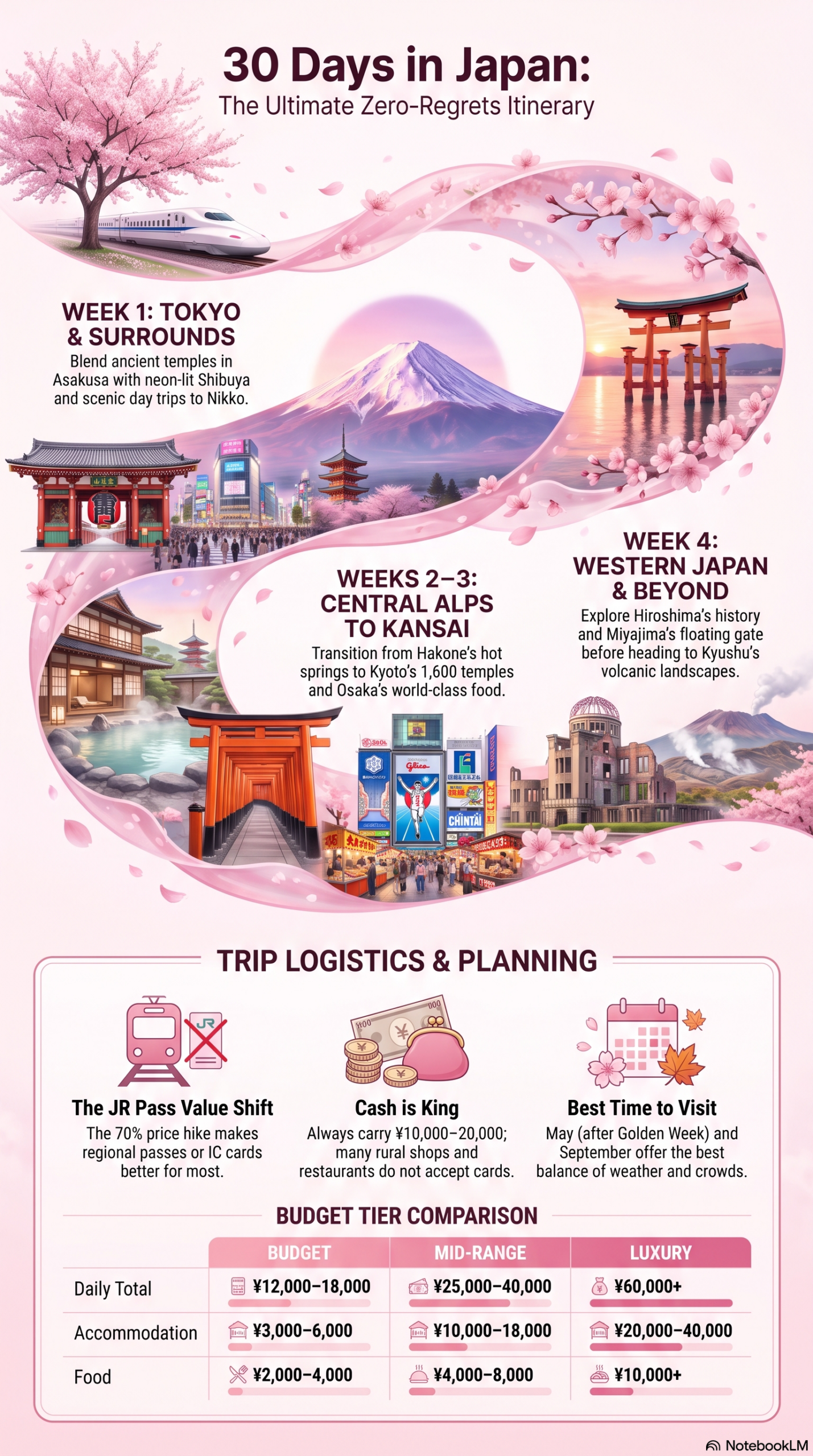 Thirty-Day Japan Travel Itinerary