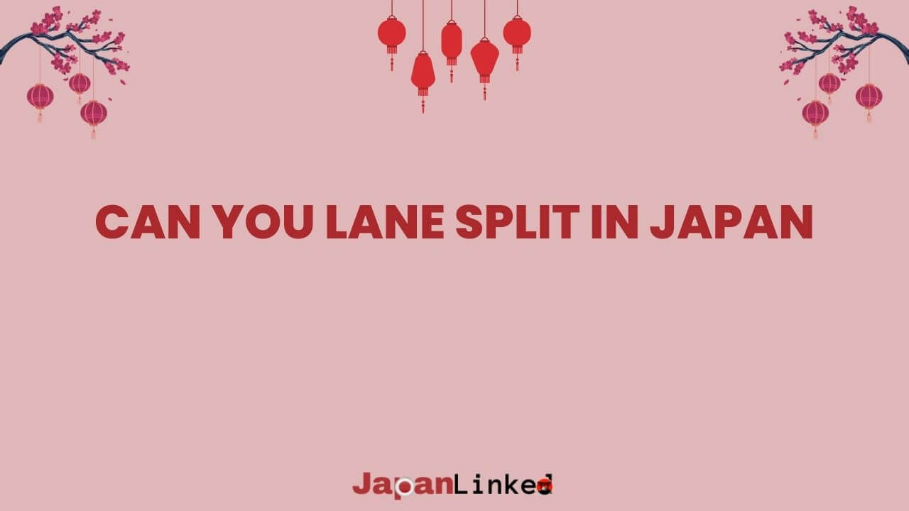 Can You Lane Split in Japan? The Surprising Truth for Motorcyclists