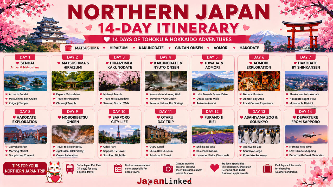 Northern Japan Itinerary