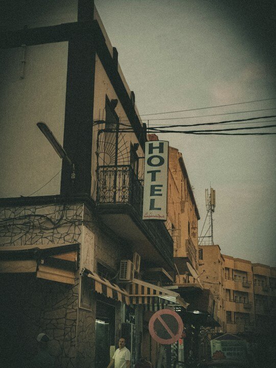a building with a sign that says hotel
